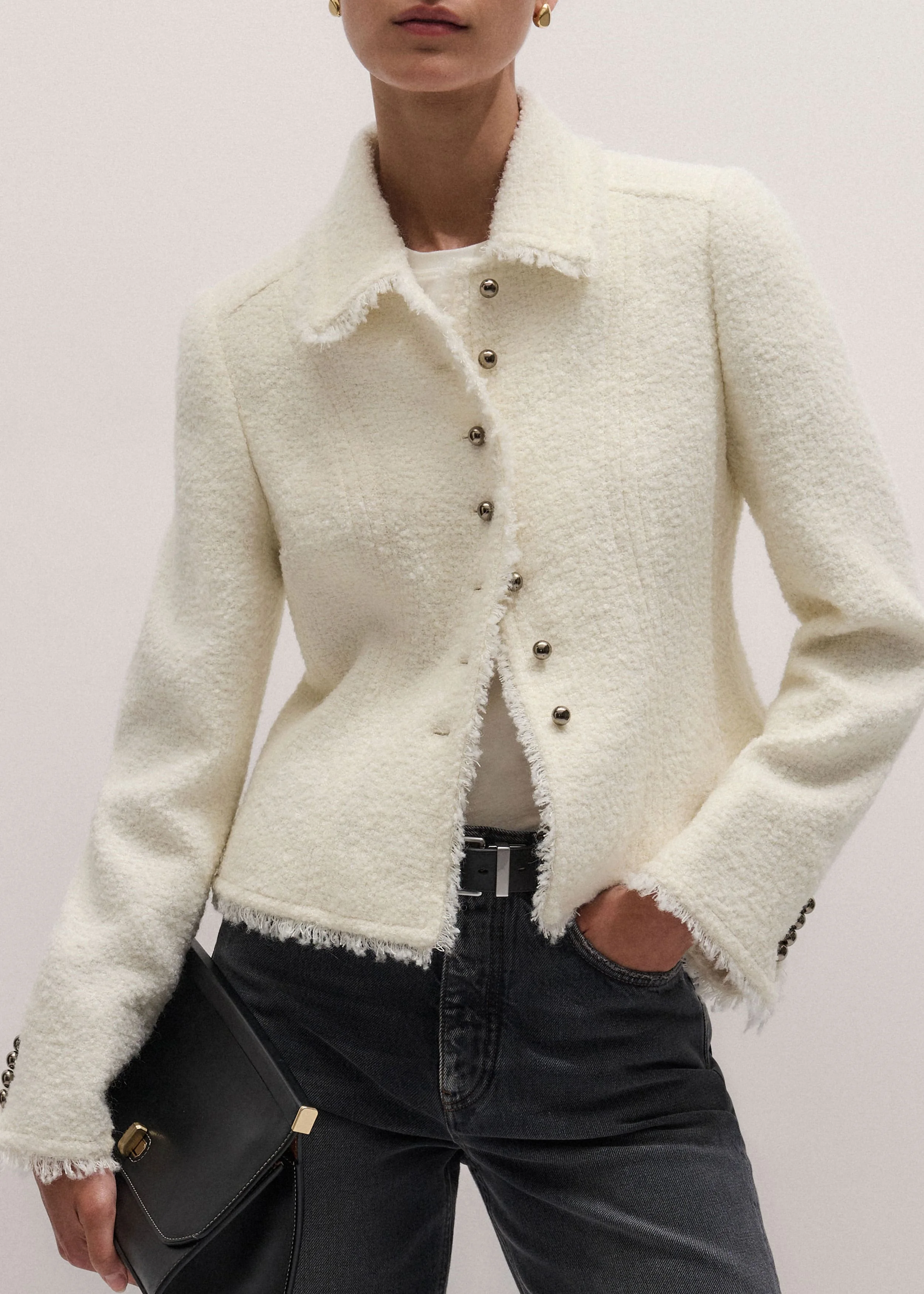 Fringe Peplum Jacket - 1