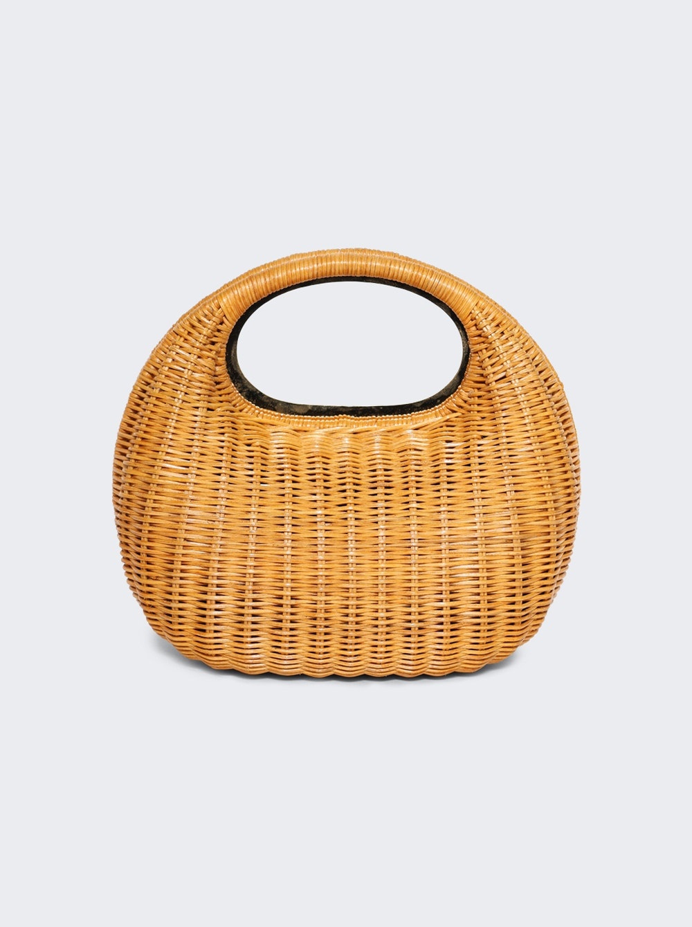 Rattan Round Bag Natural - 5