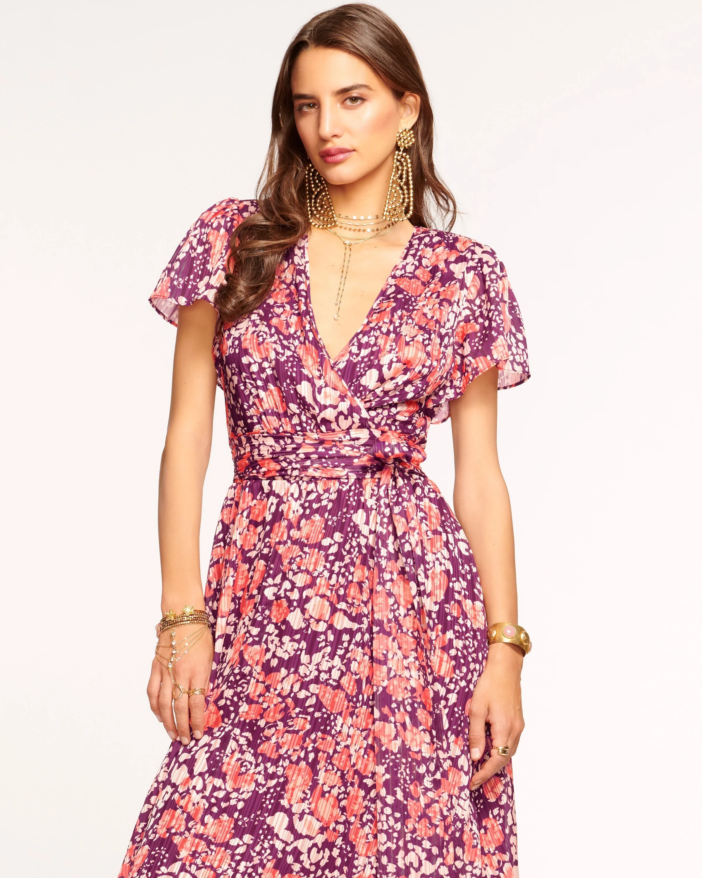 Alina Short Sleeve Maxi Dress - 1
