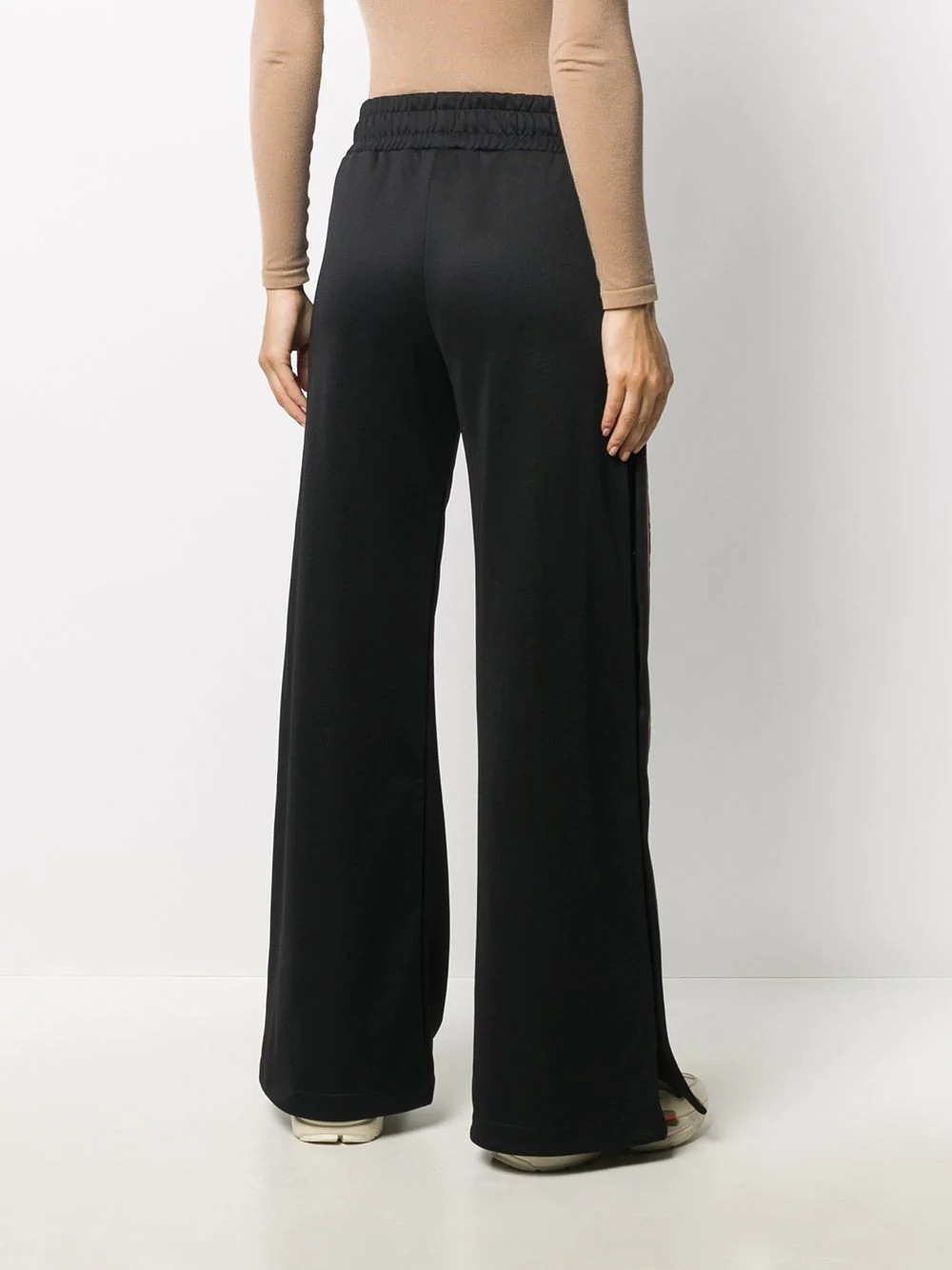 FF motif side-panel relaxed trousers - 4