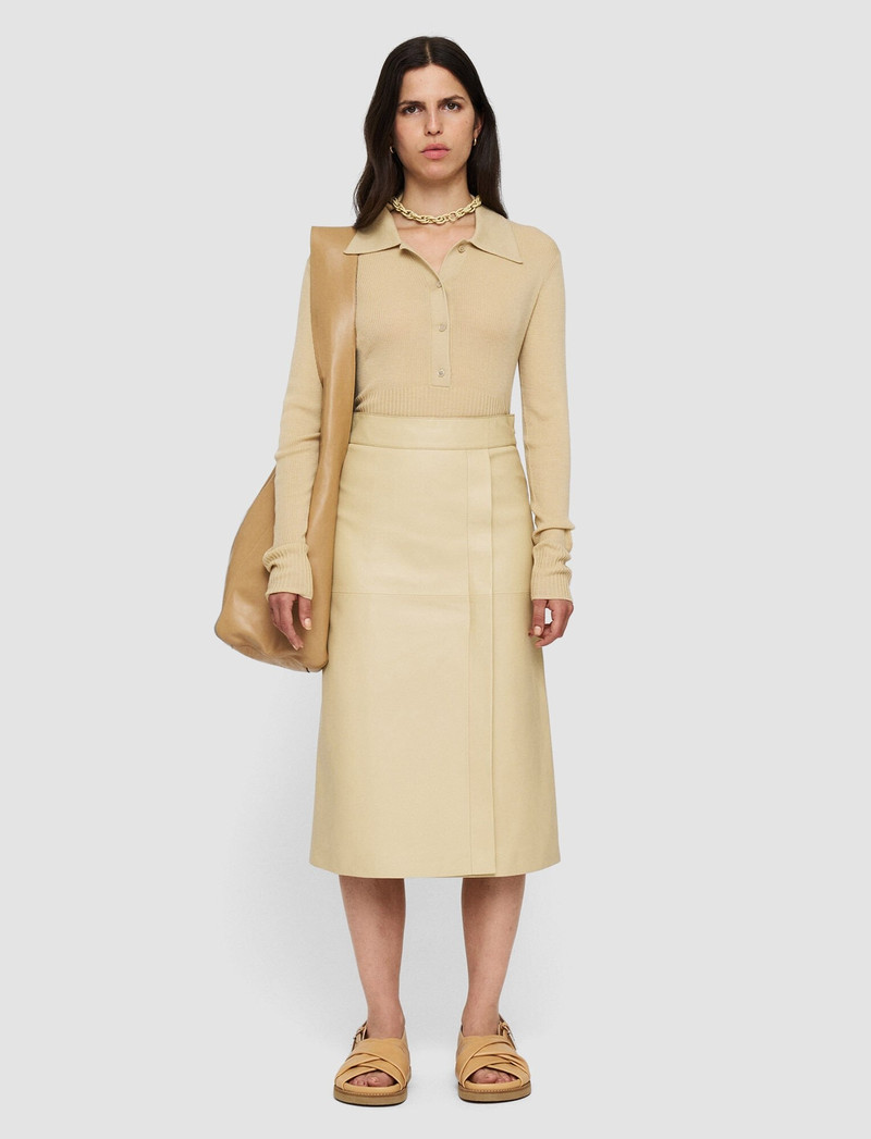 JOSEPH Nappa Leather Sèvres Skirt outlook