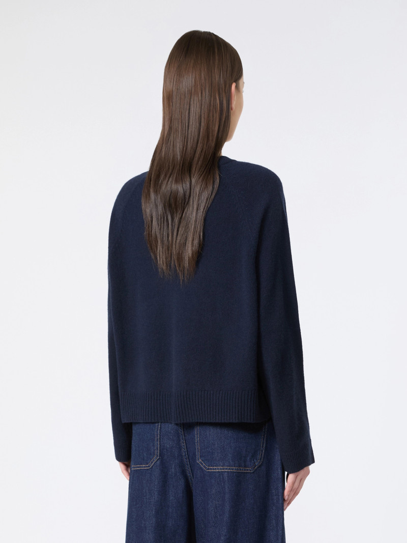 CENTRO Cashmere V-neck sweater - NAVY 4
