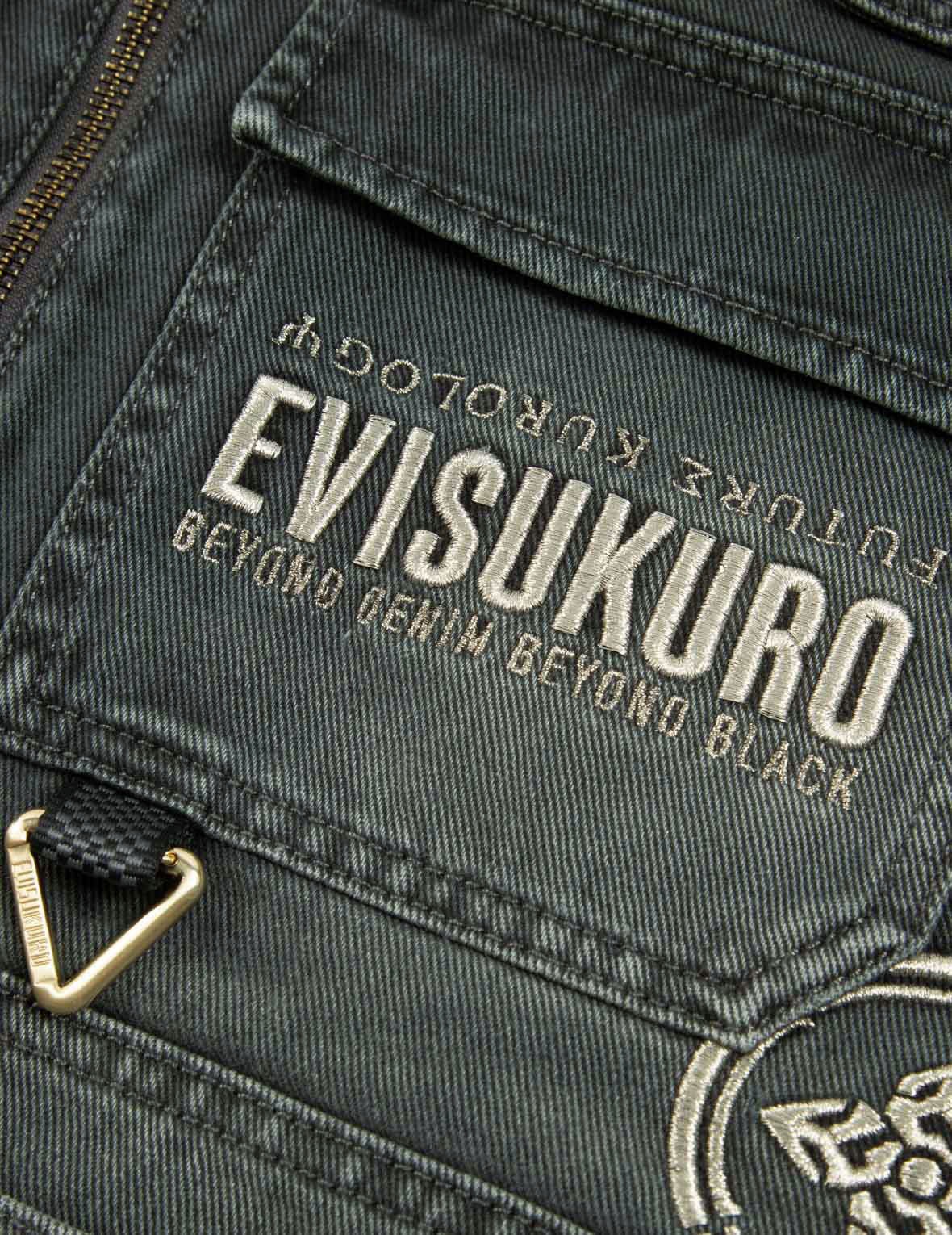 Multi-Pocket Zip-up Denim Jacket - 8