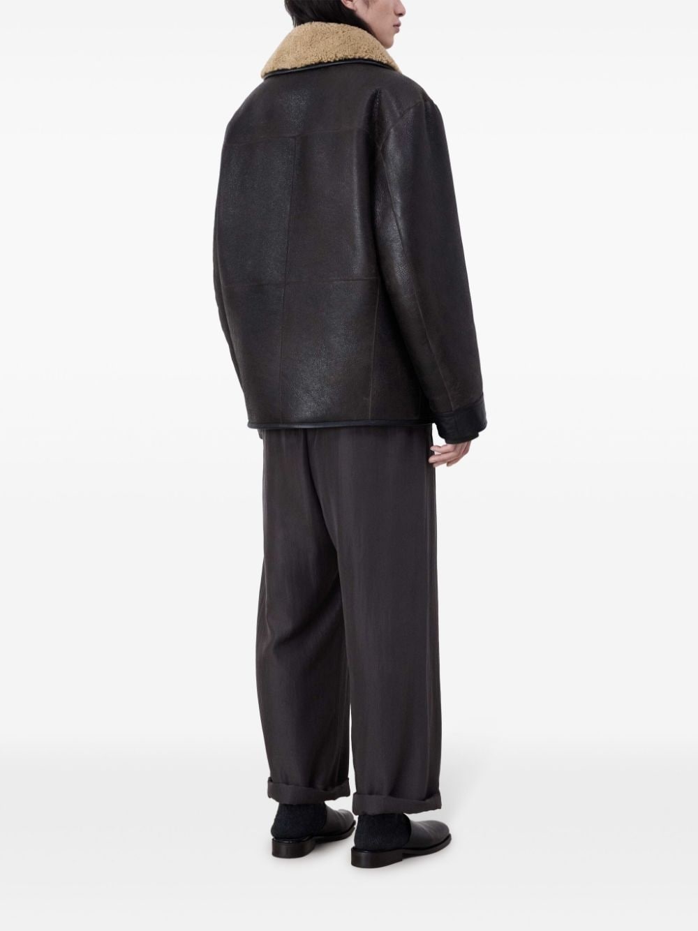 Shearling Leather Jacket - 3