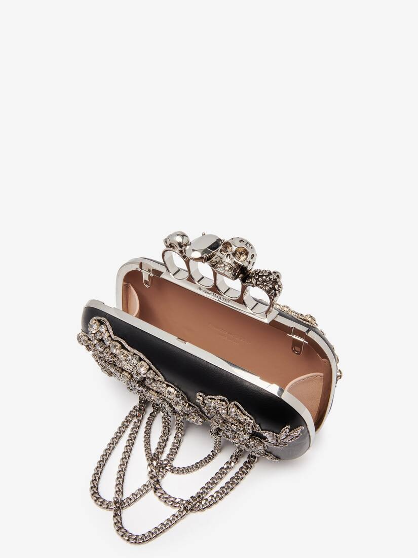 Women's Knuckle Clutch in Black 5