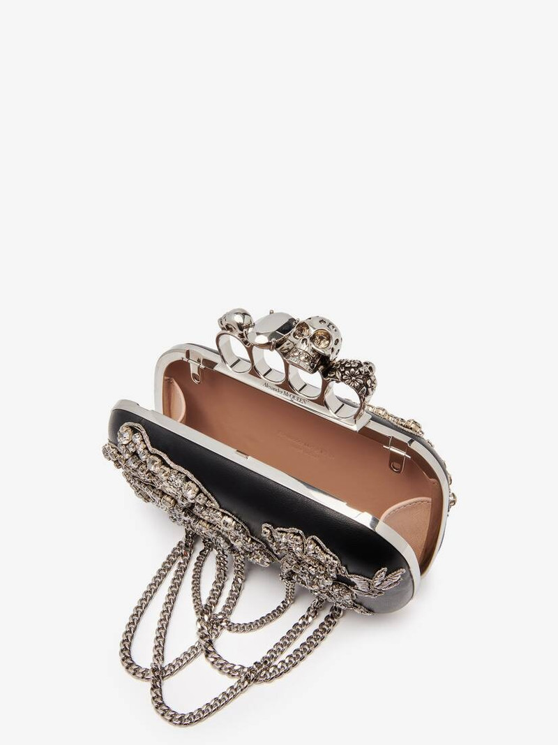 Women's Knuckle Clutch in Black 5