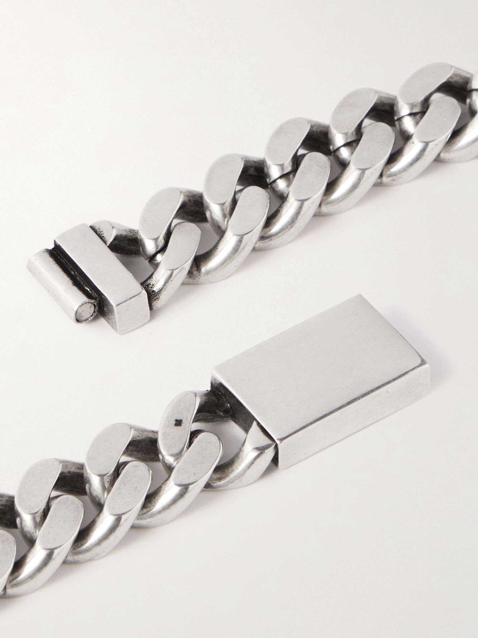 Silver-Tone Chain Necklace Silver - 3