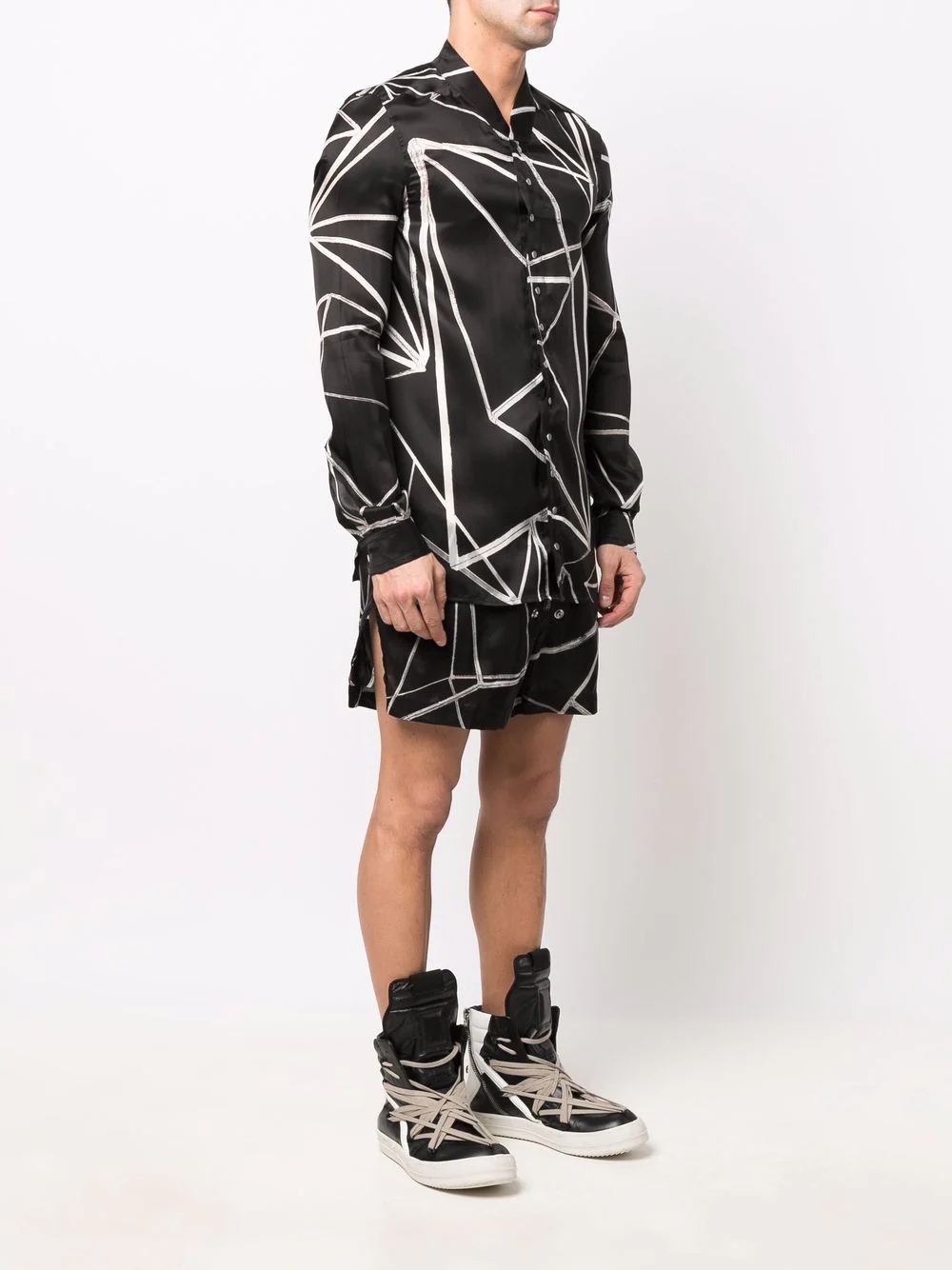 Golf abstract-pattern longsleeved shirt - 3