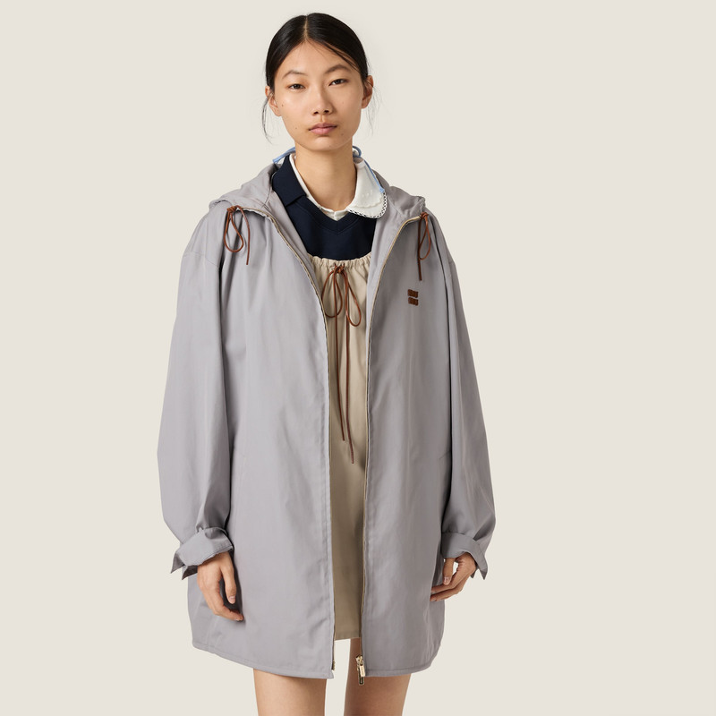 Single-breasted Panama cotton caban jacket 6