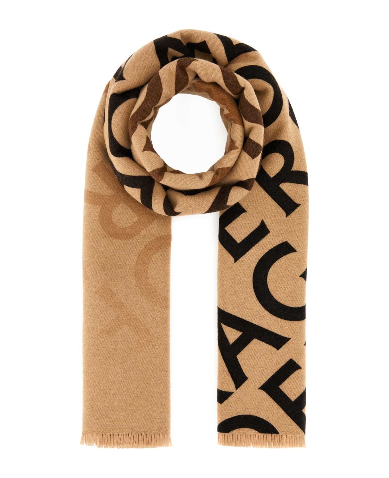 【送料&関税込】Ferragamo Embroidered Wool Blend Reversible FERRAGAMO Embroidered Wool Blend Reversible Scarf | REVERSIBLE