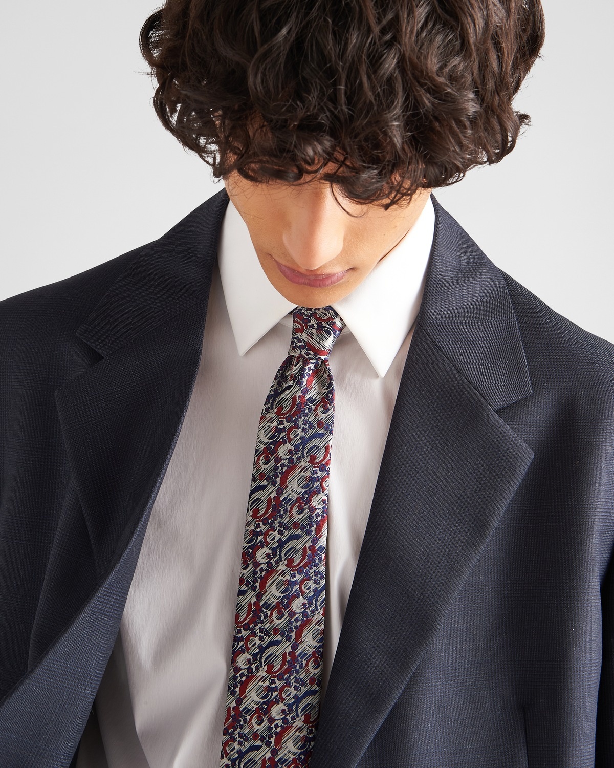 Printed silk tie - 2