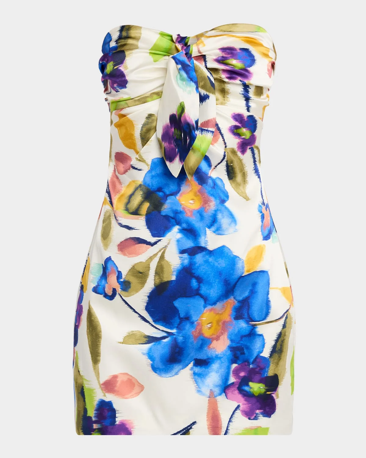 Orion Strapless Floral-Print Bodycon Mini Dress - 1