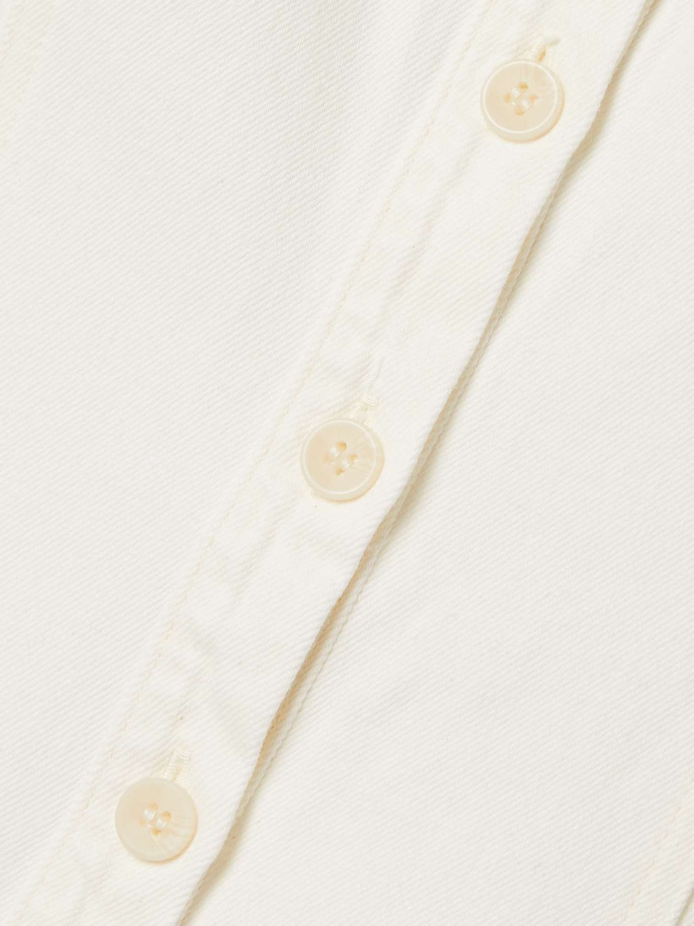 Rosetta paneled denim midi dress Off-white - 4