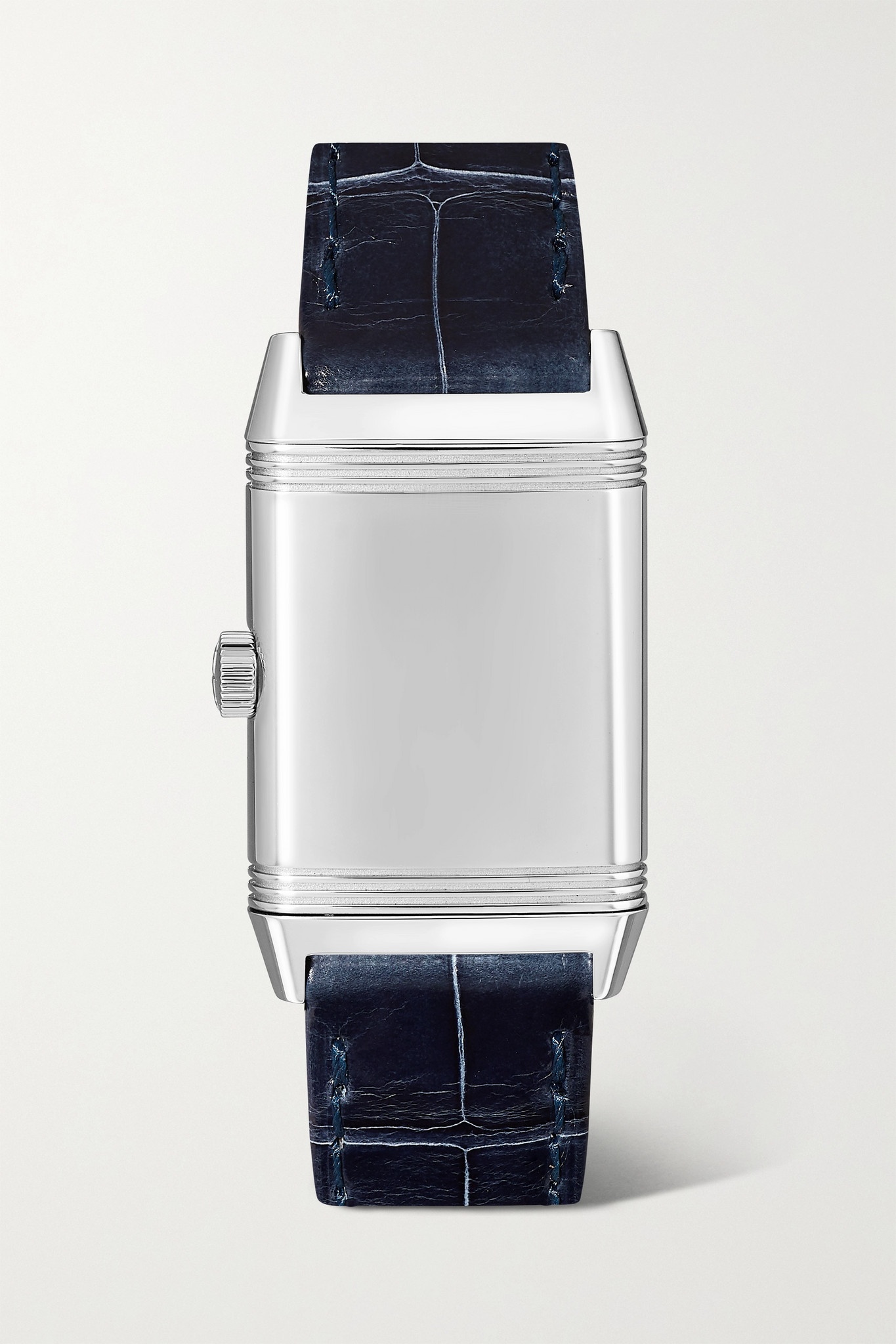 Reverso Classic Small 35.8mm x 21mm stainless steel and alligator watch - 8