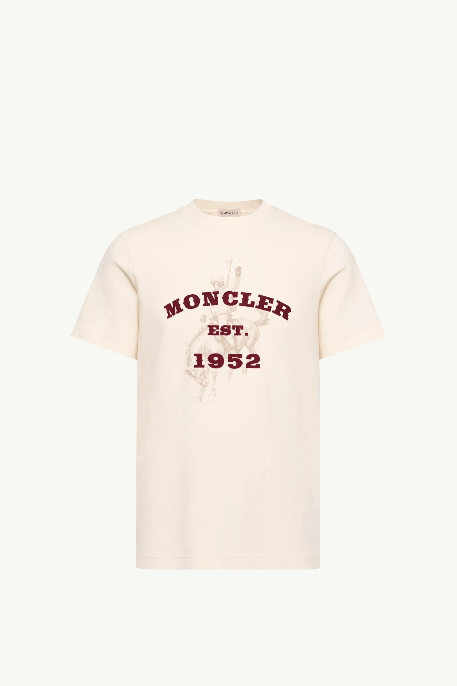 Horse Print Cotton Jersey T-Shirt - 1