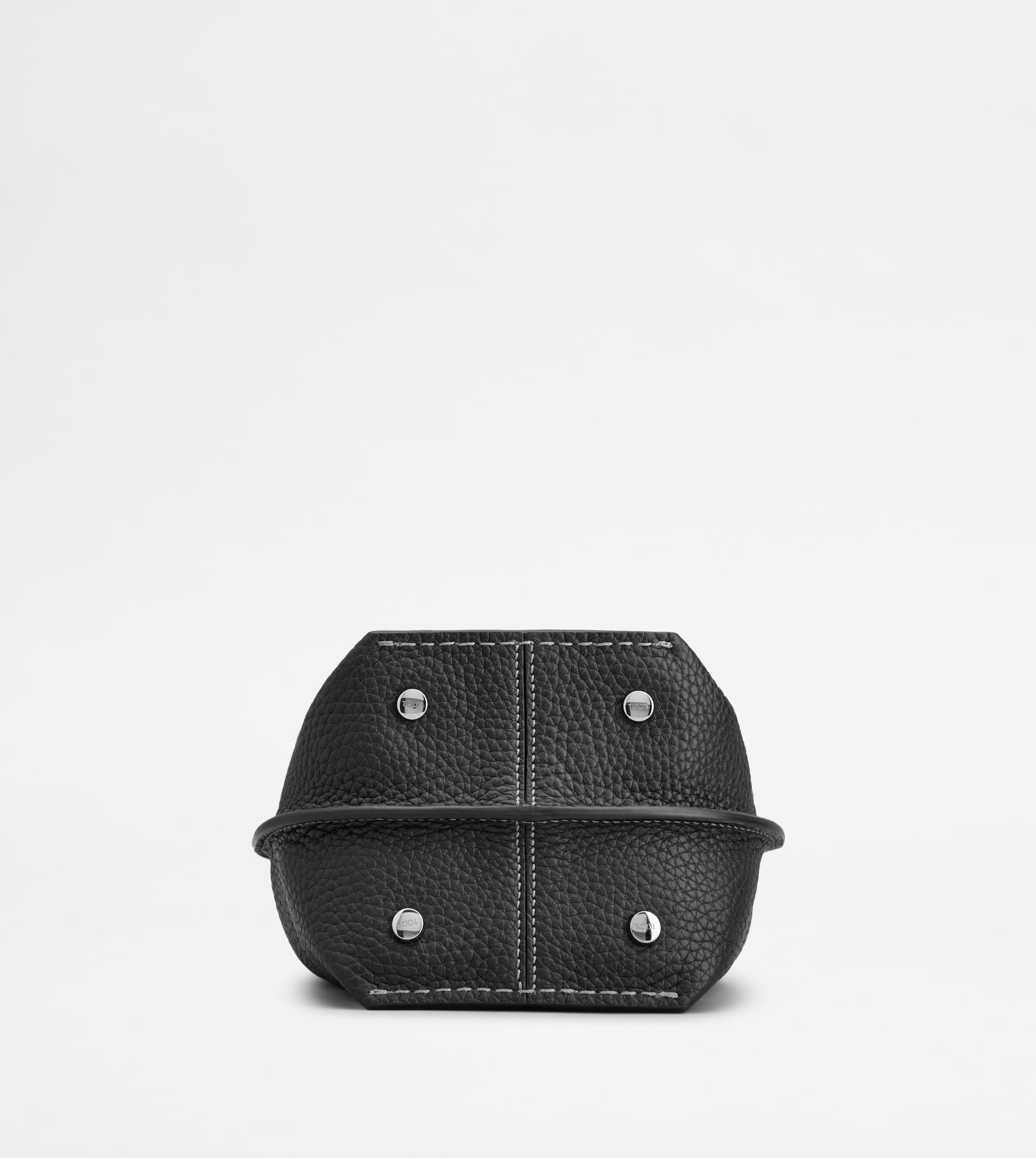 BUCKET BAG IN LEATHER MICRO - BLACK - 3