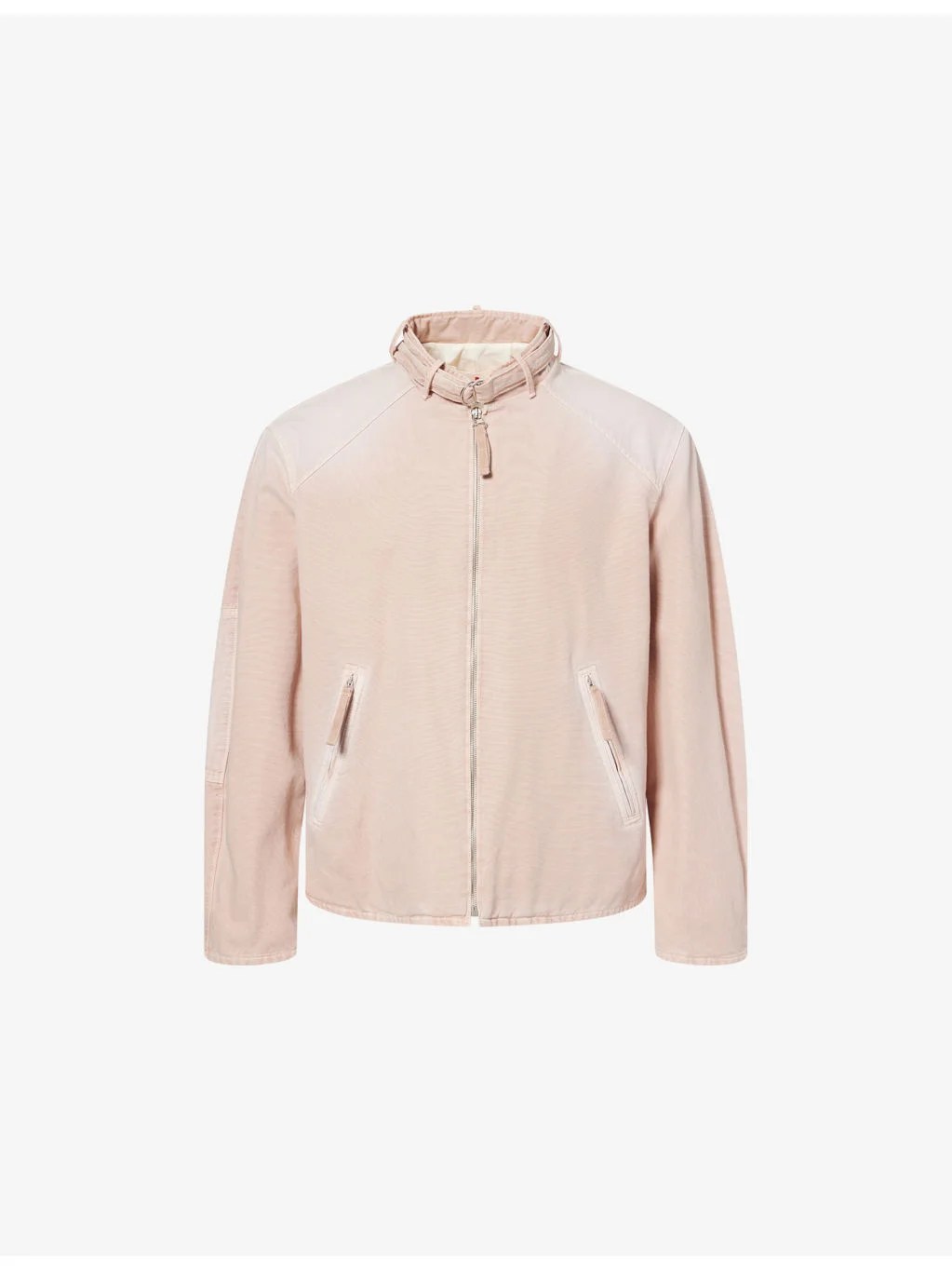 D-Ring-Collar Long-Sleeve Cotton Jacket - 1