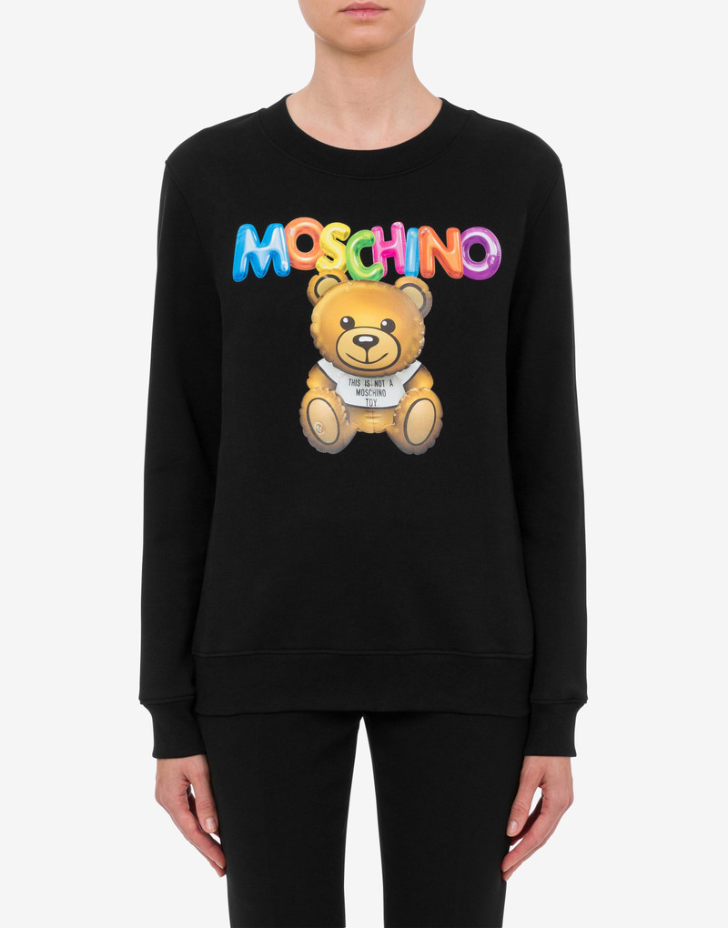 Moschino INFLATABLE TEDDY BEAR ORGANIC COTTON SWEATSHIRT outlook