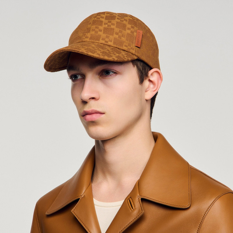DENIM CAP WITH CROSS MOTIF 5