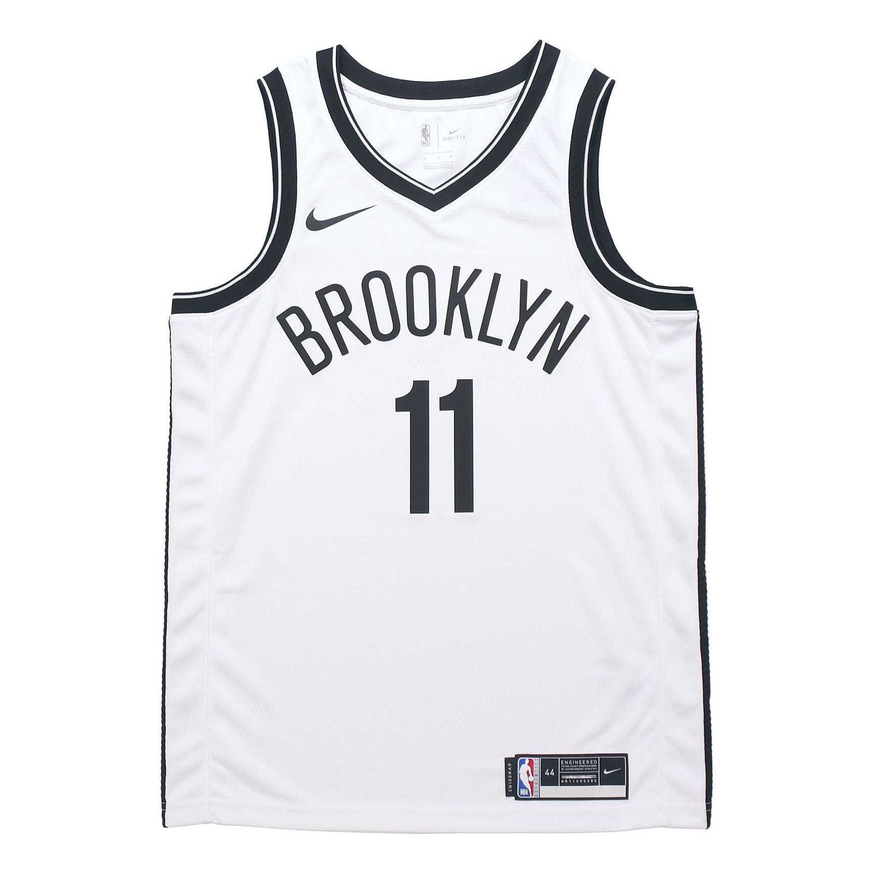 Nike NBA SW Fan Edition Brooklyn Nets Kyrie Irving 11 Basketball Sports Jersey White CW3584-105 - 1