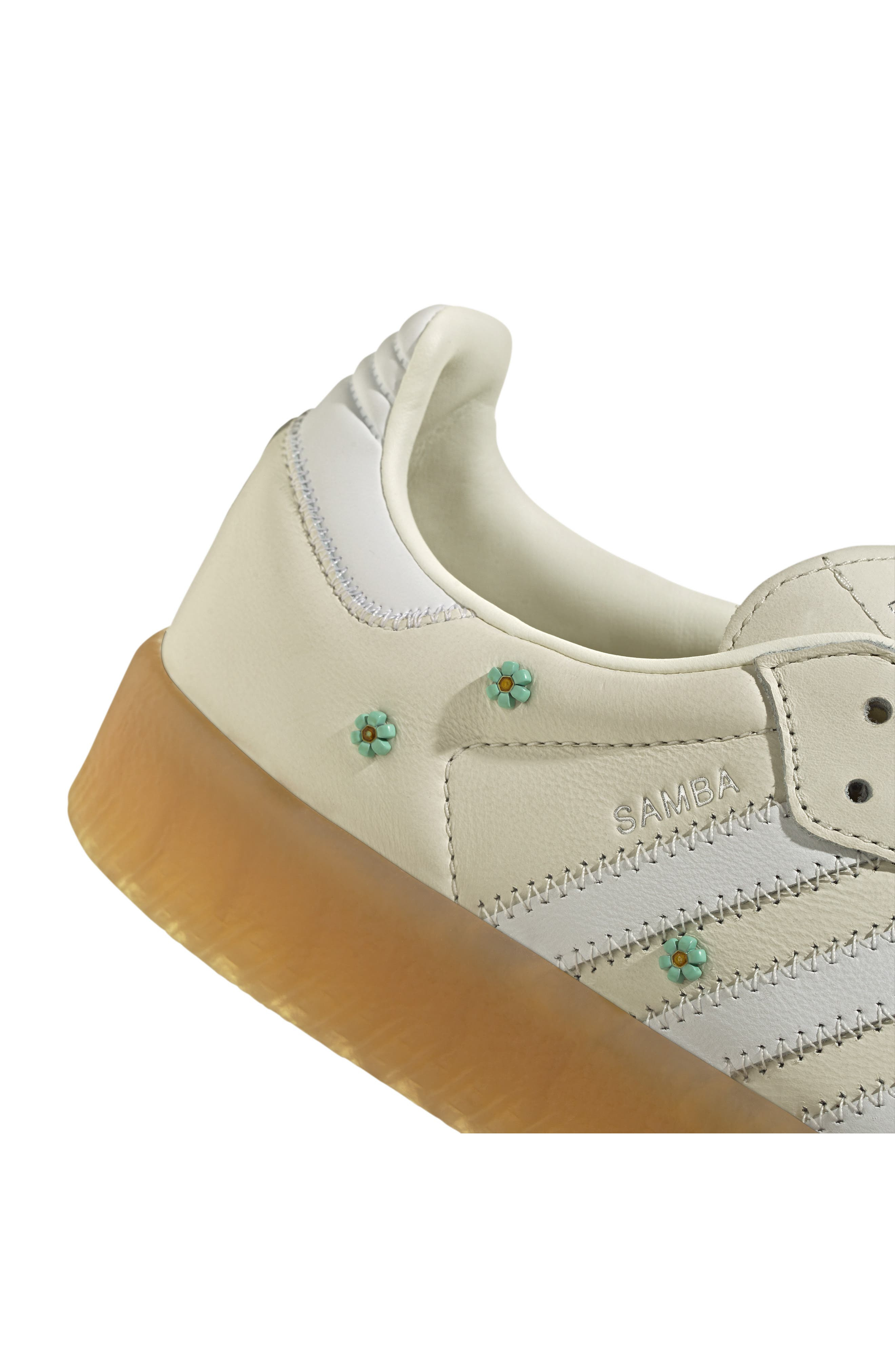 adidas Sambae Sneaker in Off White/White/Clear Mint at Nordstrom - 9