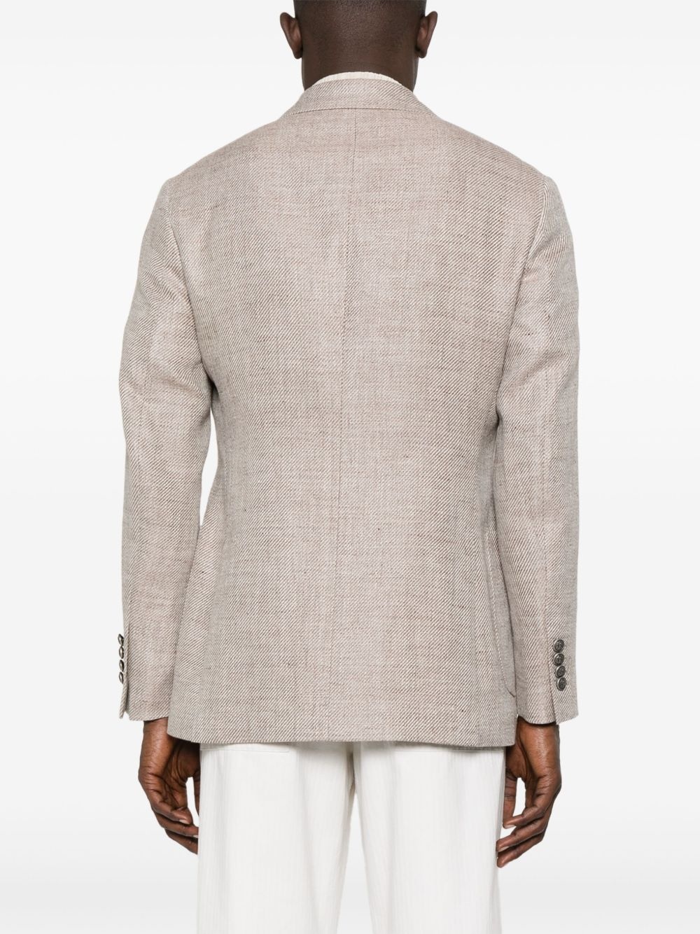 mélange-effect blazer - 4