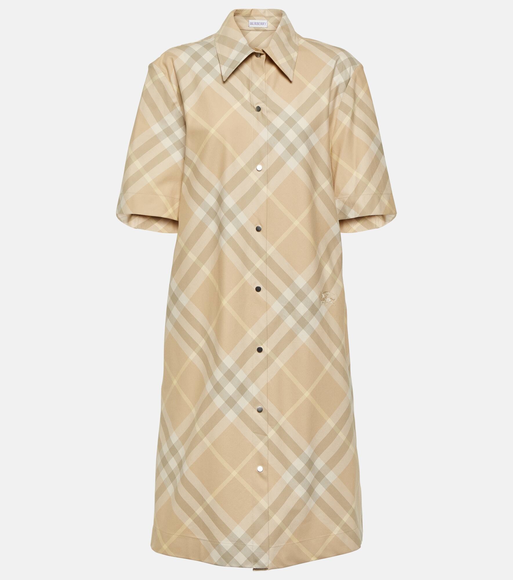 Burberry Check cotton shirt dress - 1