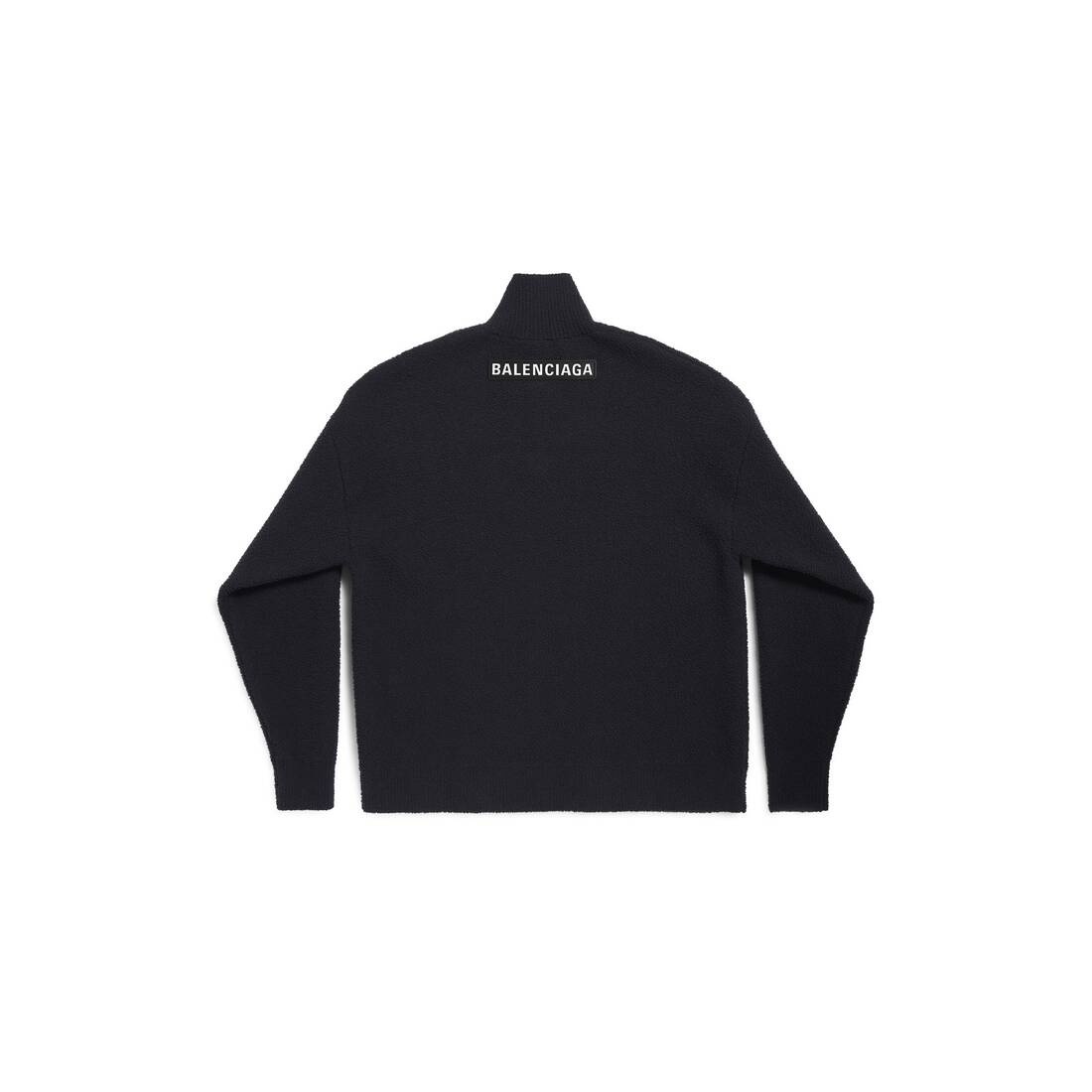 Skiwear - Half Zip High Neck Sweater in Black - 6