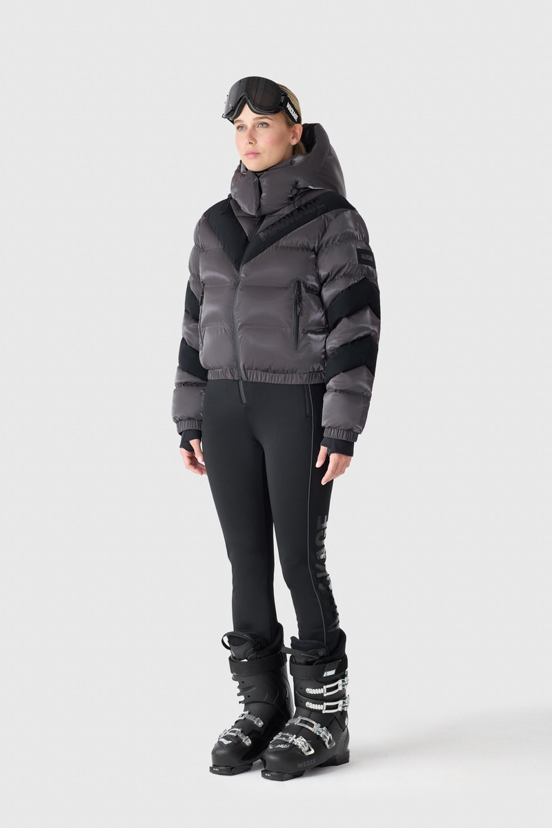 MACKAGE KAIRI-GLO High-Gloss Down Ski Jacket with Chevron Design outlook