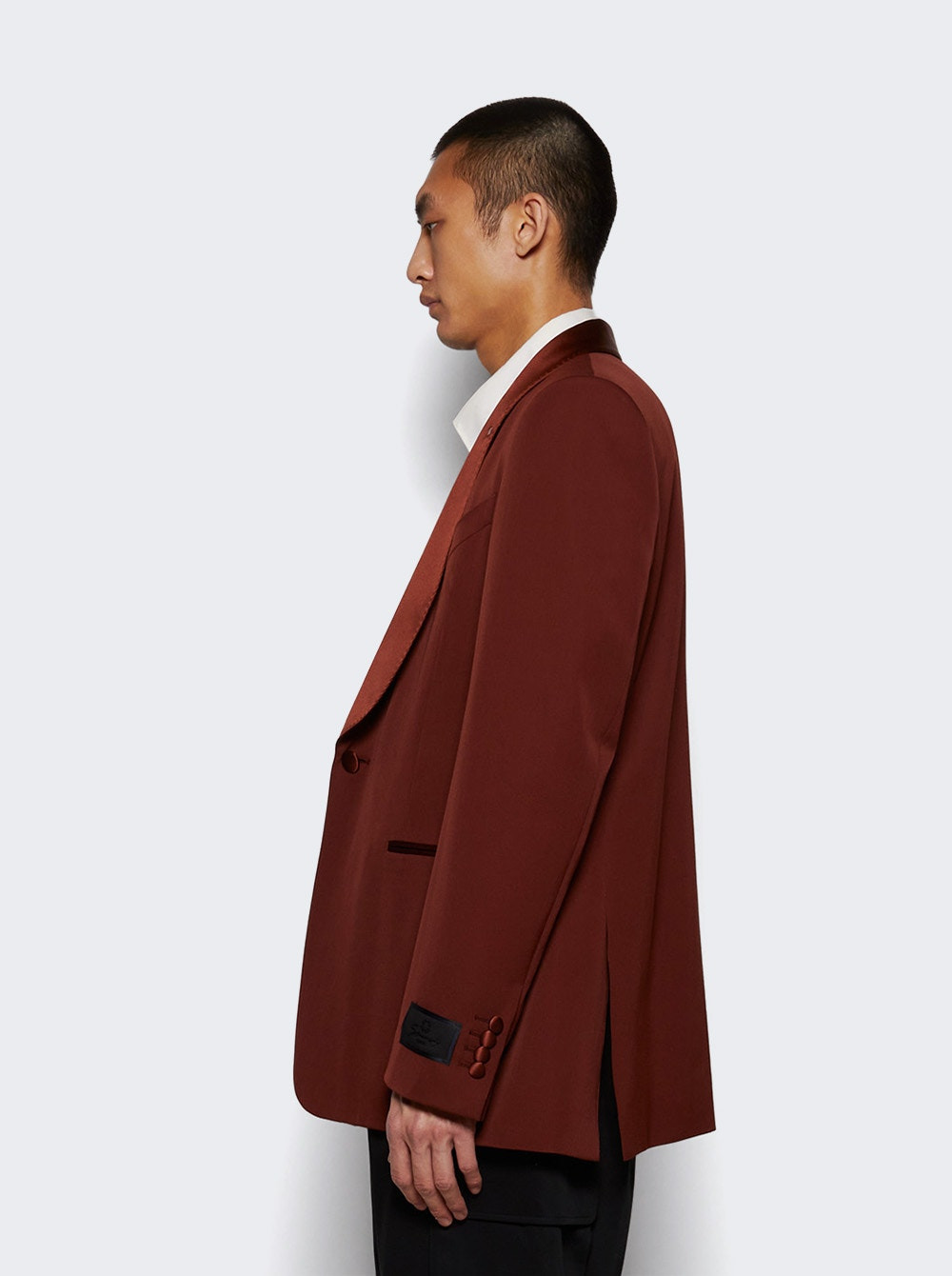Sb Shawl Jacket Dark Rust - 3