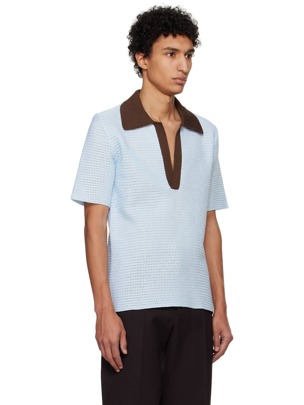 Blue Cotton Polo - 2