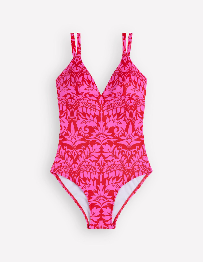 Arles Swimsuit-Salsa, Ornamental Foliage - 1