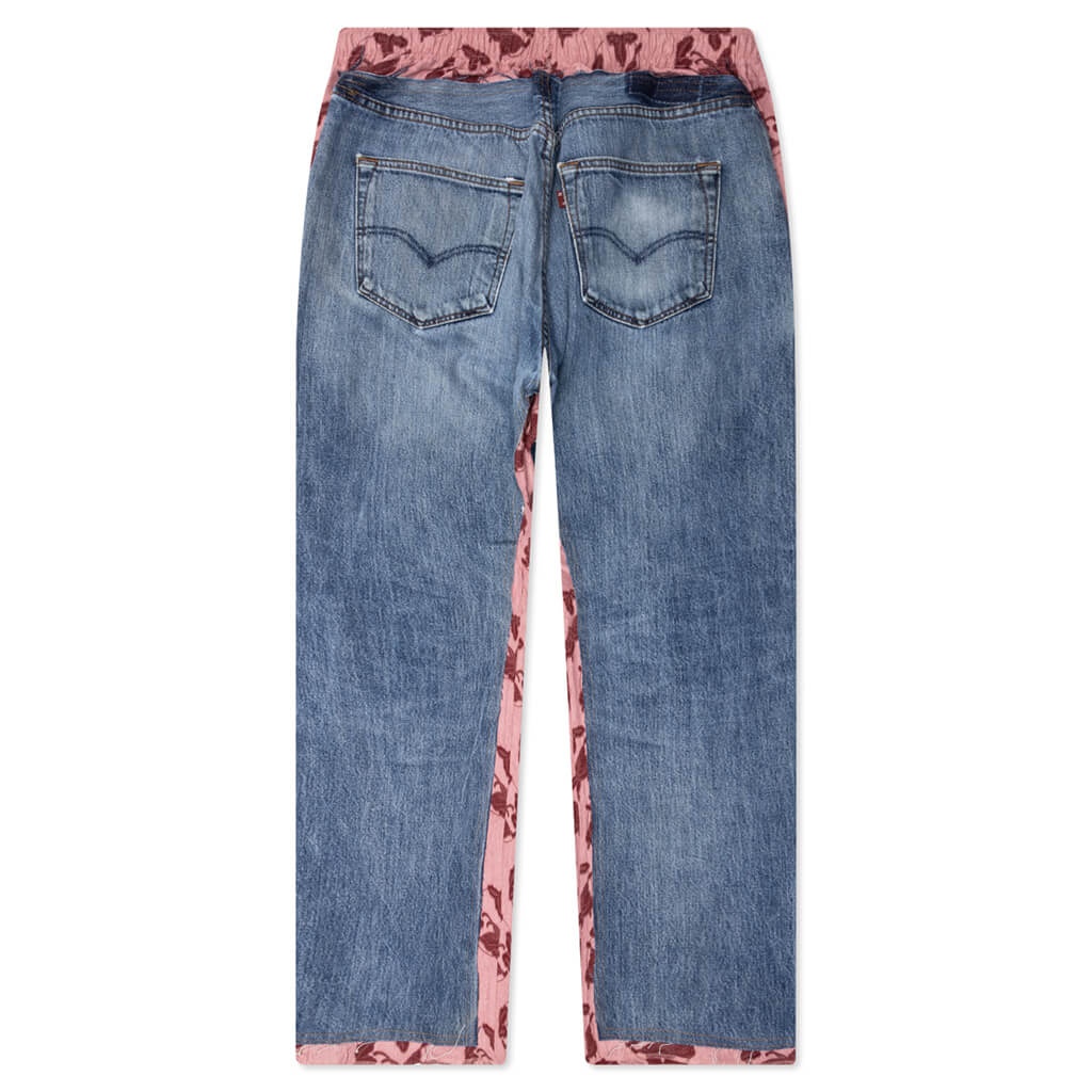 JEAN PANT COVERED PANT - PINK - 2