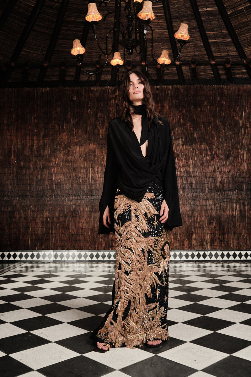 Johanna Ortiz Unexpected Sunset Skirt outlook