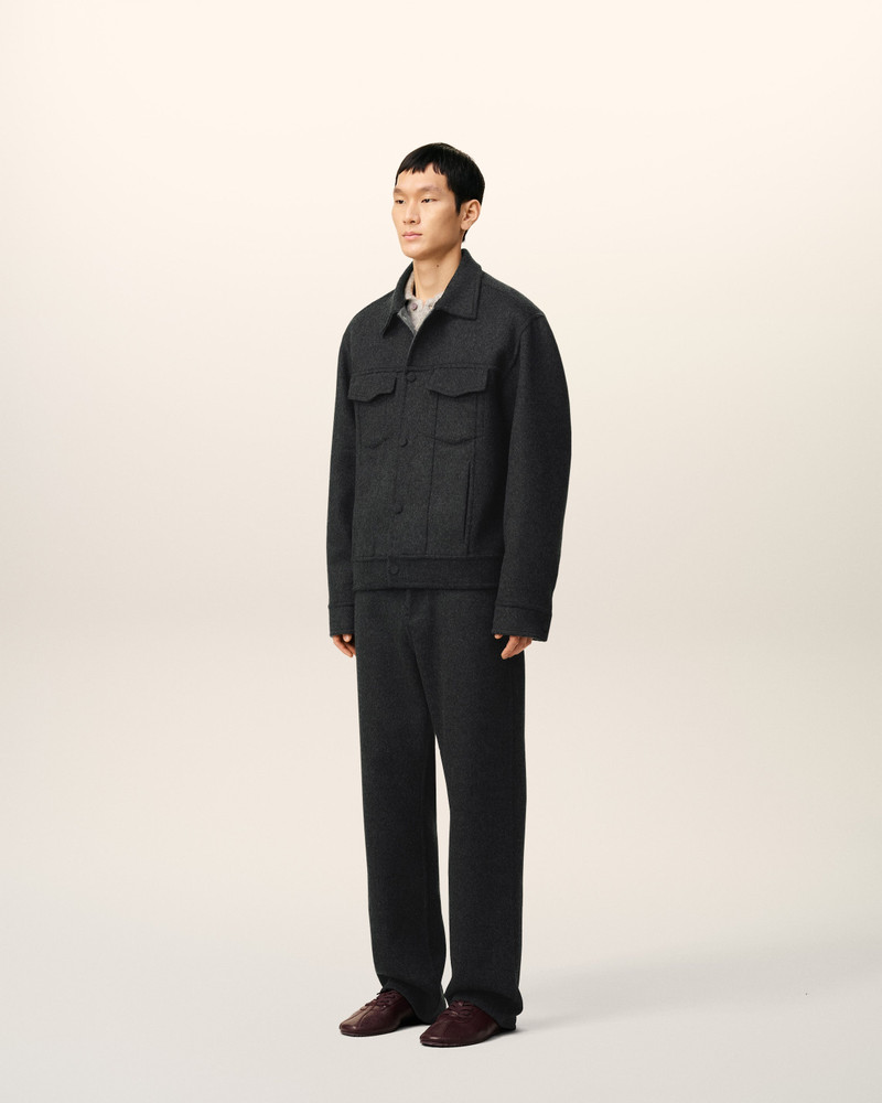 GREY WOOL TRUCKER JACKET 6