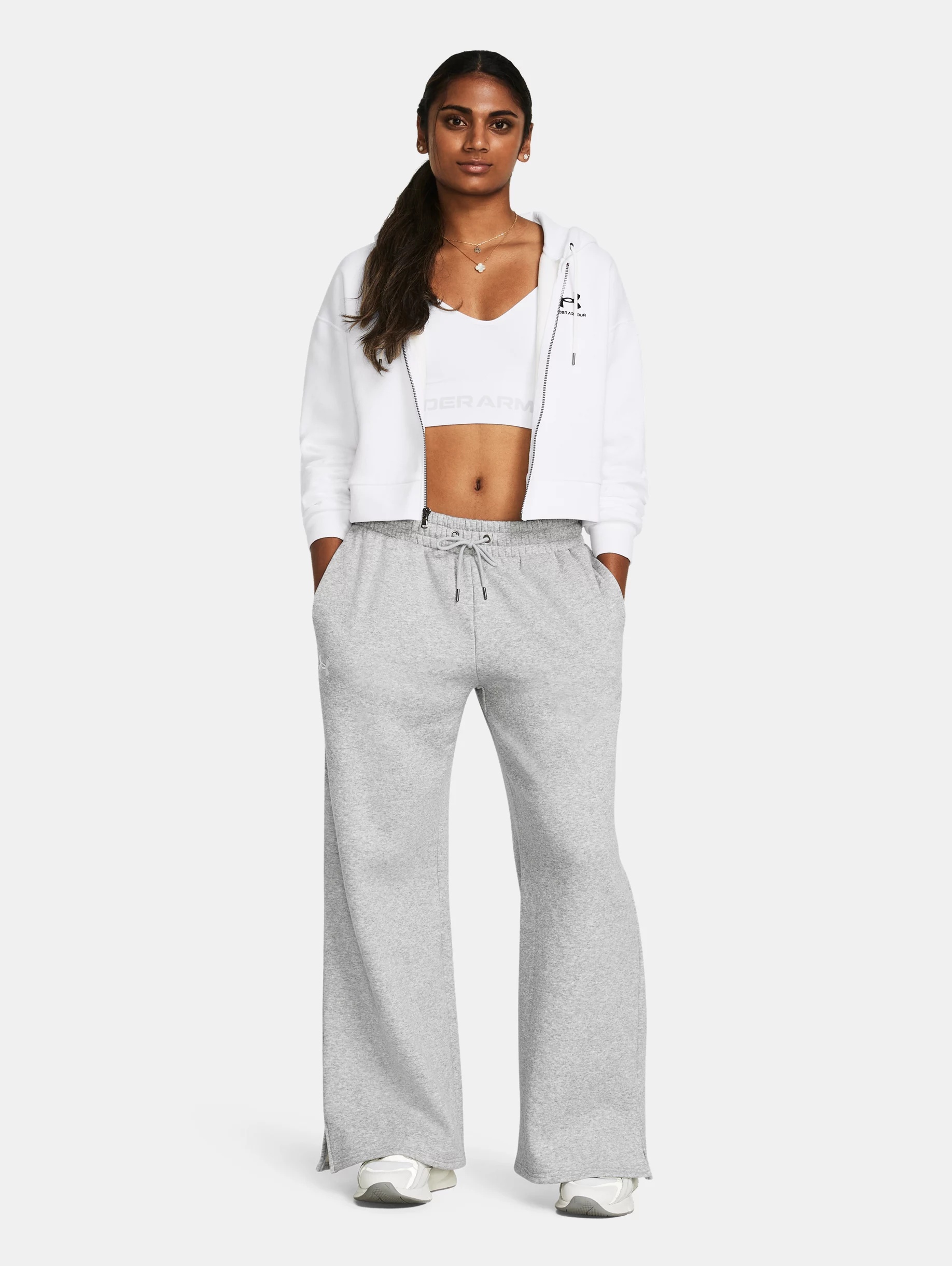 Women's UA Icon Fleece Wide Leg Pants - 5