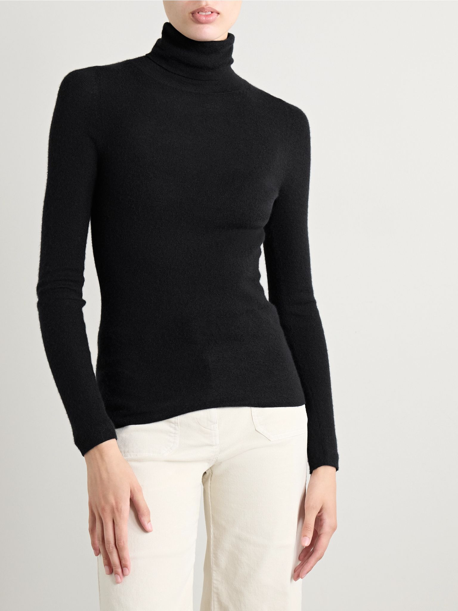 Lynnette cashmere turtleneck sweater Black - 3