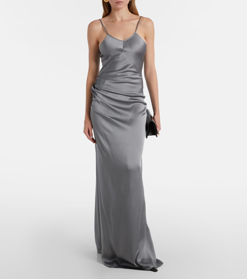 Victoria Beckham Cami satin gown outlook