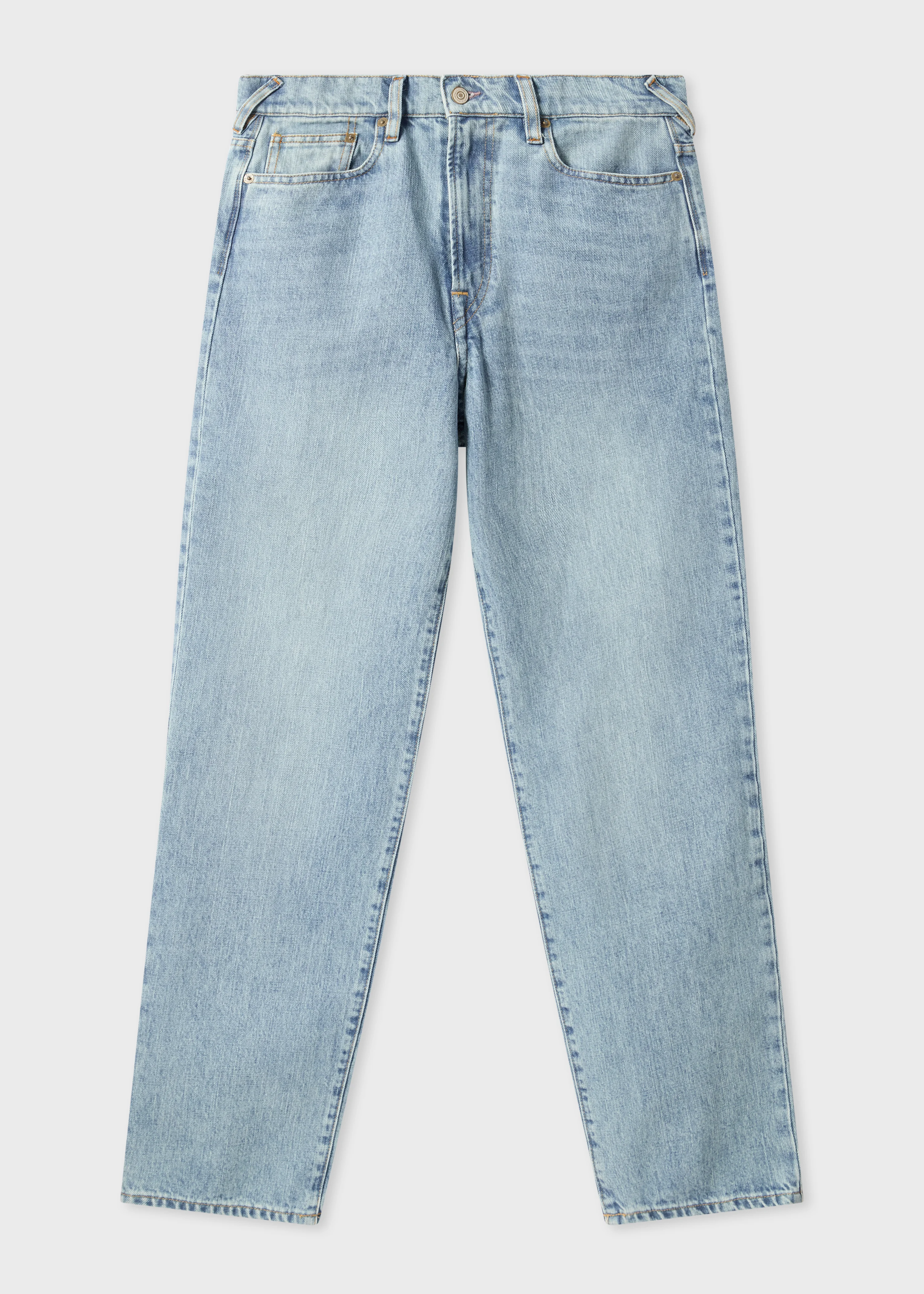 Relaxed-Fit Light-Wash 'Organic Authentic Twill' Jeans - 1