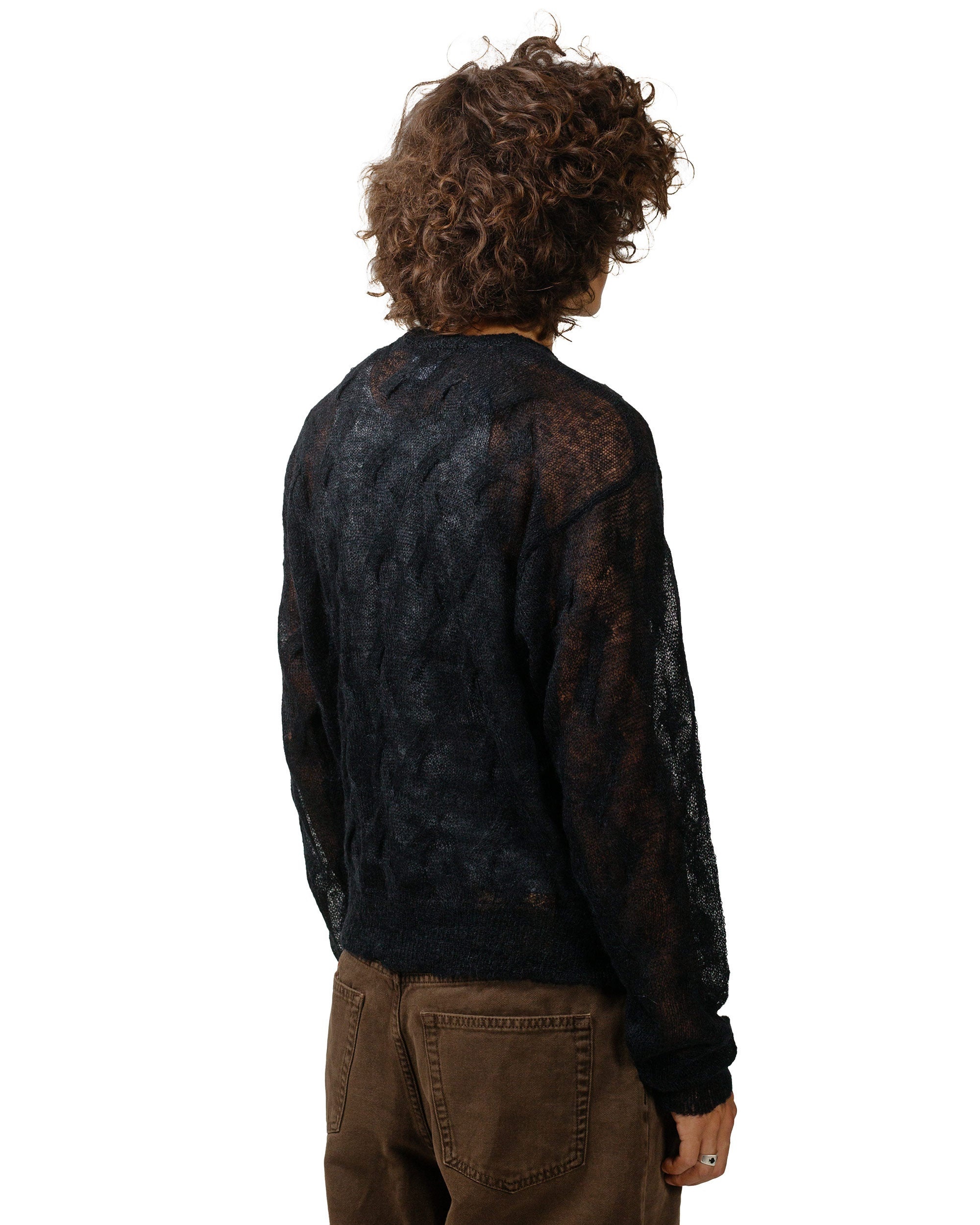 Stüssy Loose Knit Cross Cable Black - 3