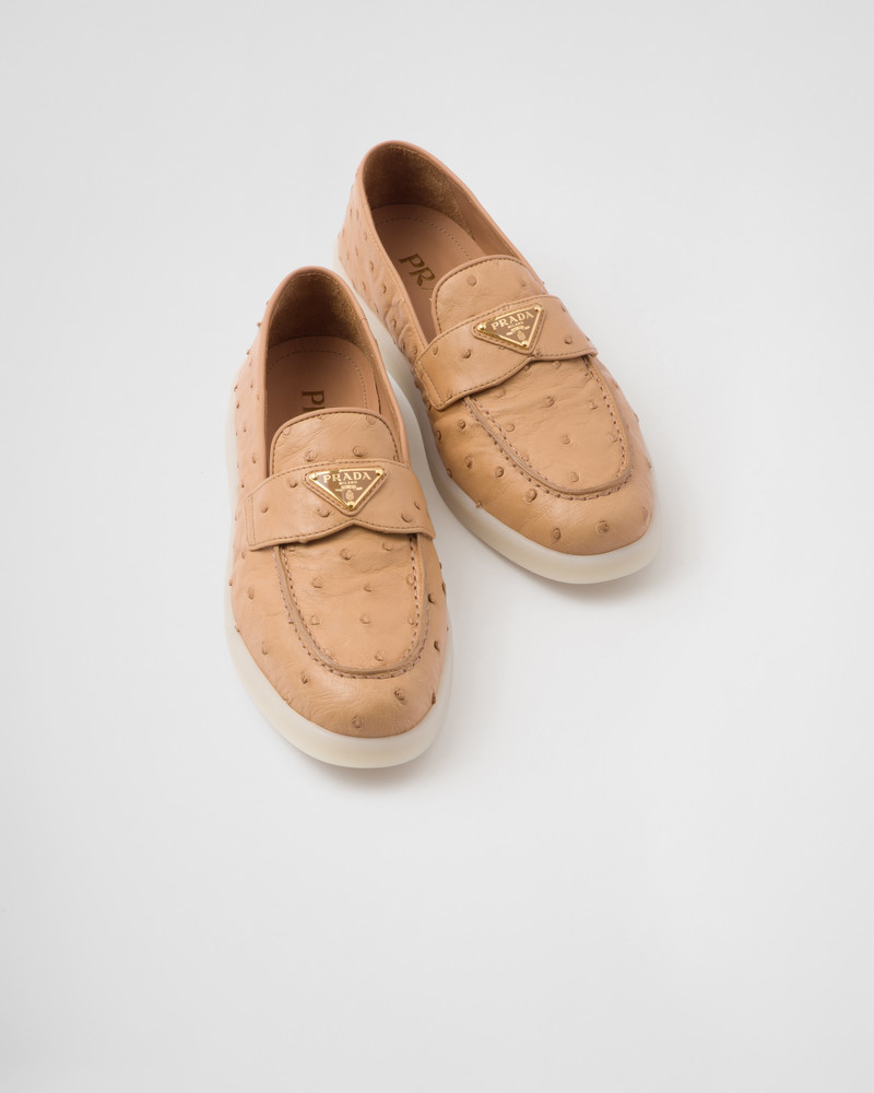 Ostrich leather loafers 4
