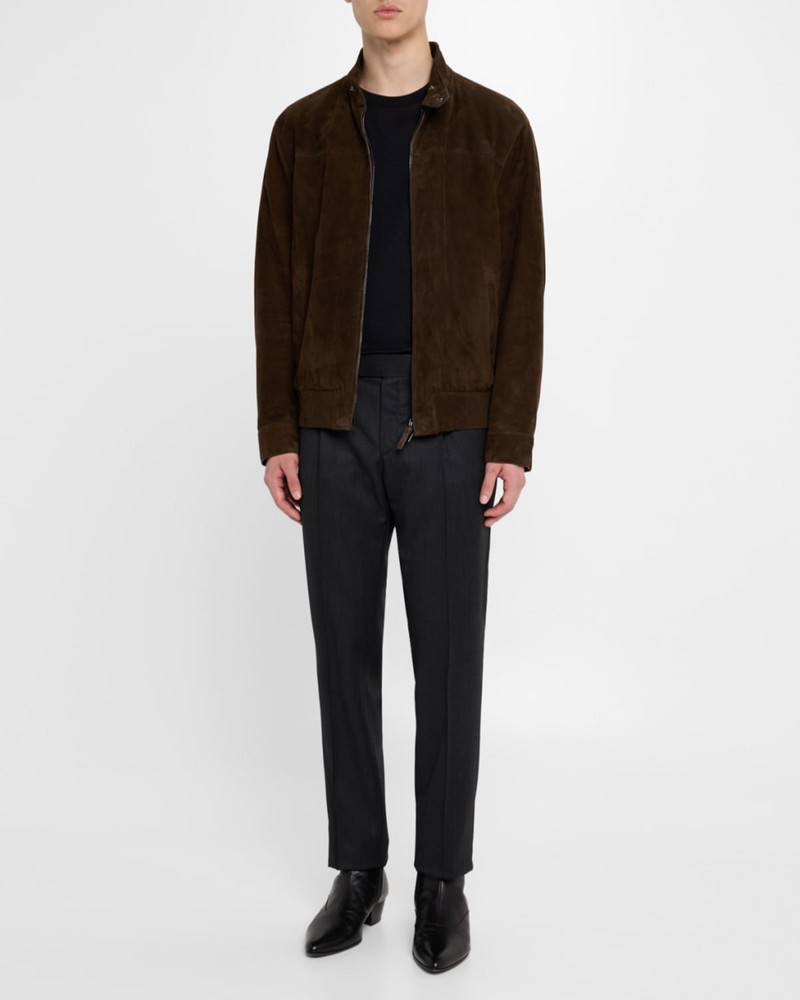 Brioni Men's Suede Full-Zip Blouson outlook