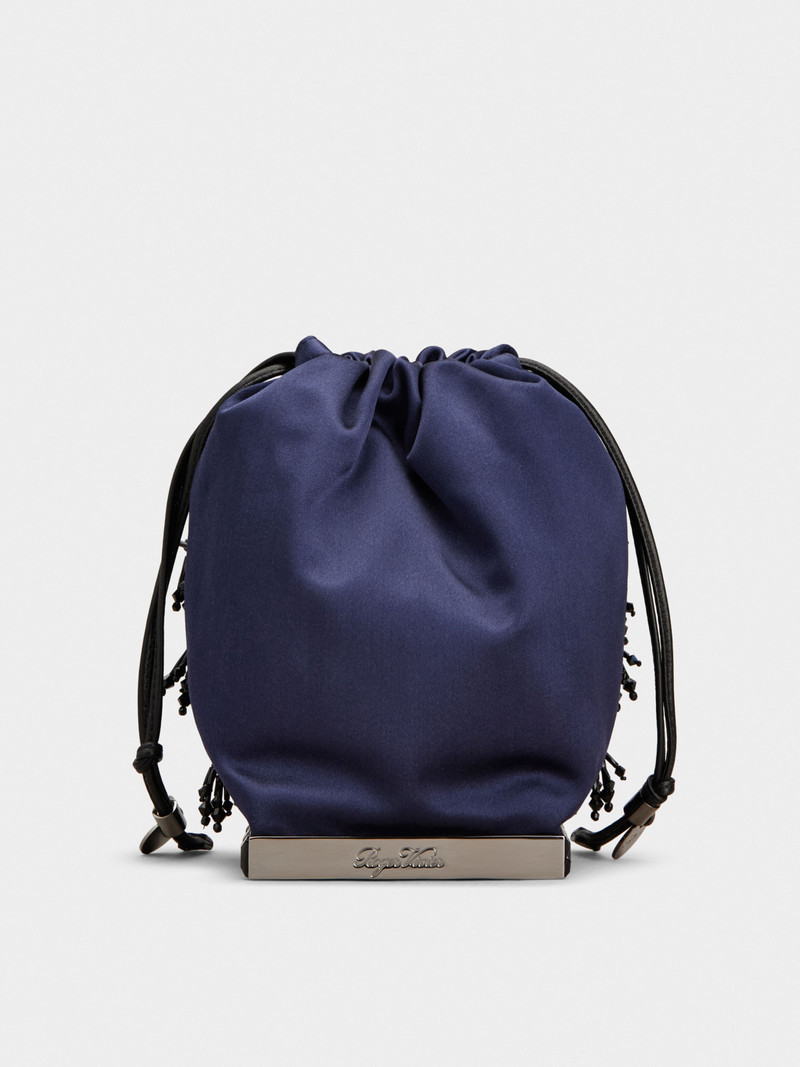 Très Vivier Bucket Bag in satin 4