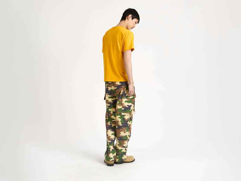 JW Anderson MENS ECHOES T-SHIRT IN GOLD outlook
