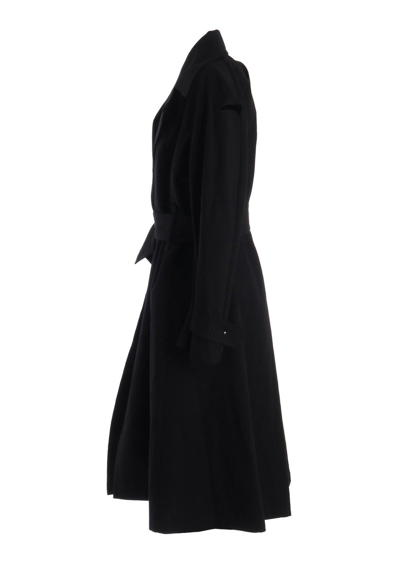 Yohji Yamamoto WRAP TRENCH COAT (BLACK) outlook