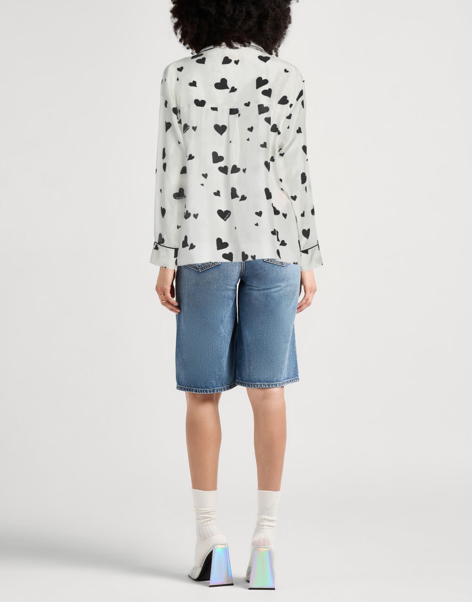 White Women's Patterned Shirts & Blouses - 3