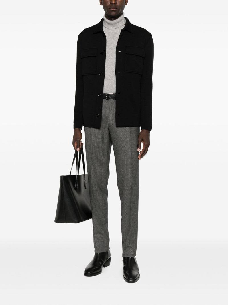 LARDINI patch-pocket button-front jacket outlook