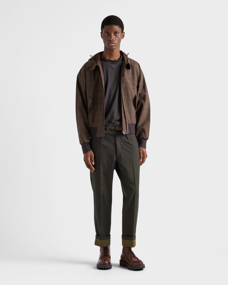 Prada Wool pants with cotton details outlook