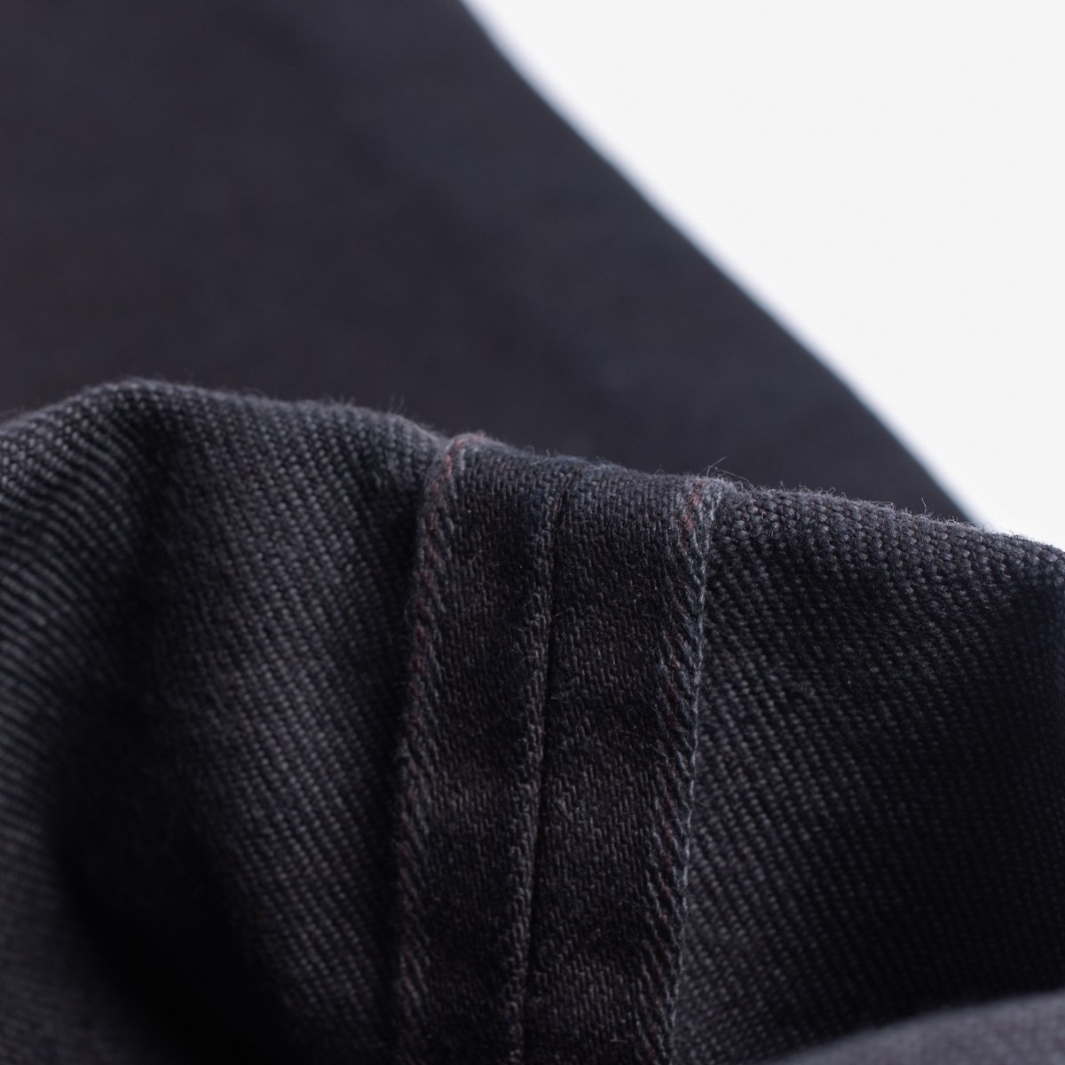 IH-777S-142od 14oz Selvedge Denim Slim Tapered Cut Jeans - Indigo Overdyed Black - 12
