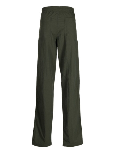 Maison Kitsuné elasticated-waistband straight-leg trousers outlook
